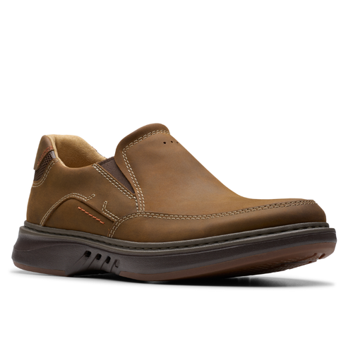 Men's Clarks Un Briley Step - Beeswax Leather