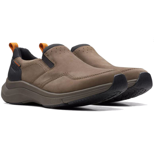 Men’s Clarks Wave 2.0 Edge Moc Waterproof – Dark Taupe