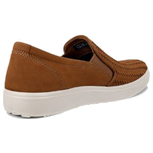 Men's ECCO Soft 7 Woven Slip-On - Camel