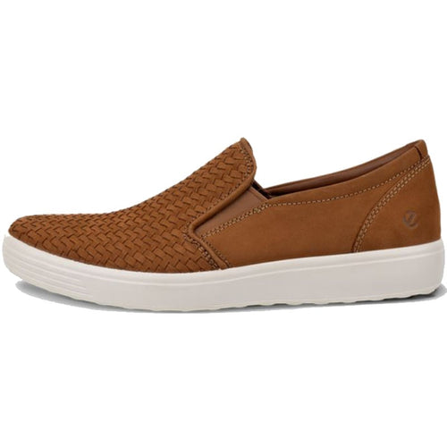 Men's ECCO Soft 7 Woven Slip-On - Camel