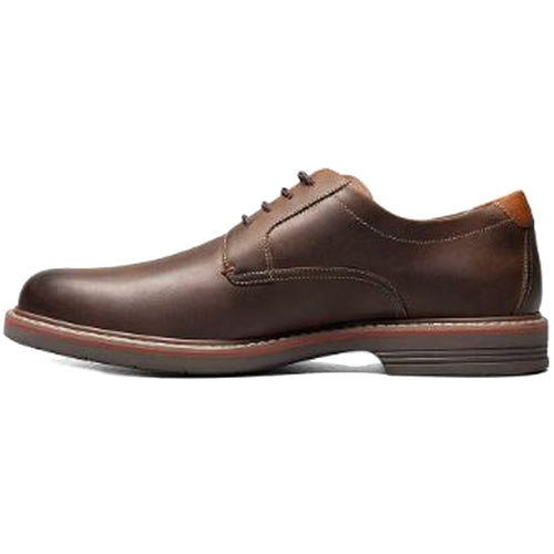 Men's Florsheim Norwalk Plain Toe Oxford - Brown Crazy Horse