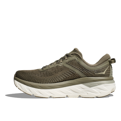 Men’s HOKA Bondi 7 – Olive Haze/White (OZW)
