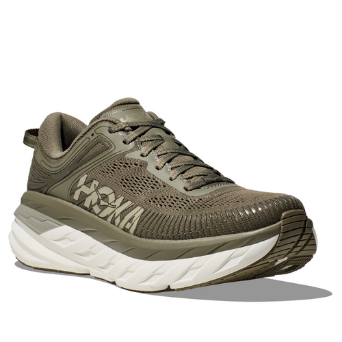 Men’s HOKA Bondi 7 – Olive Haze/White (OZW)
