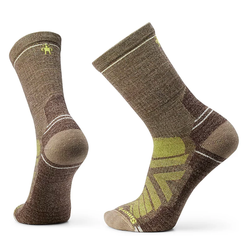 Men's Smartwool Hike Light Cushion Crew Socks - Military Olive/Fossil