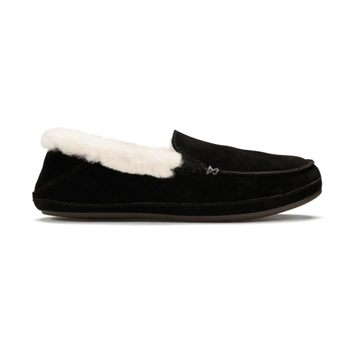 Women’s OluKai Ku'una Moccasin Slipper – Black