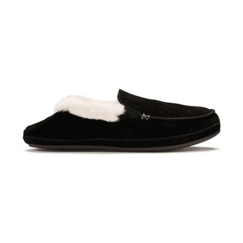 Women’s OluKai Ku'una Moccasin Slipper – Black