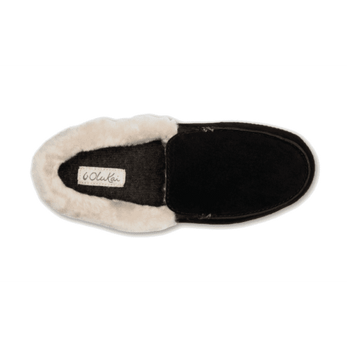 Women’s OluKai Ku'una Moccasin Slipper – Black