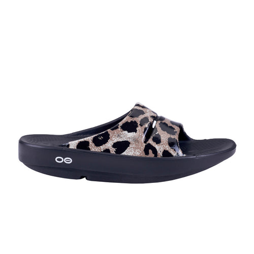 Women's OOFOS OOahh Slide Limited - Cheetah