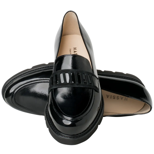 Women's Hassia Pisa Loafer - Schwarz Patent