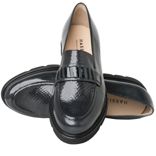 Women's Hassia Pisa Loafer - Dark Grey/Schwarz