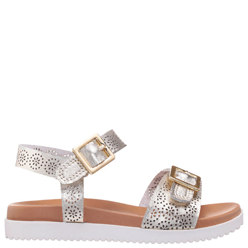 Kid's Nina Saturn Sandal - Light Gold Metallic