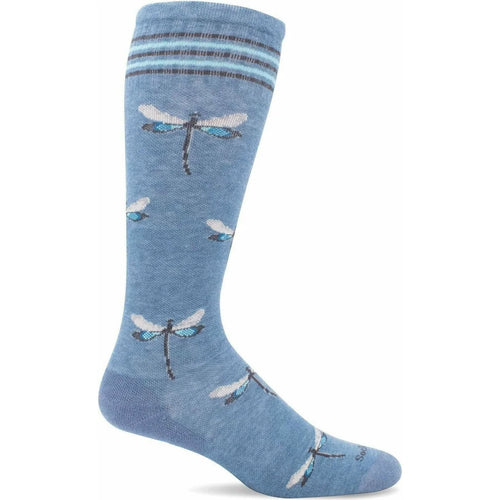 Women's Sockwell Dragonfly Moderate Graduated Compression Socks - Bluestone Shimmer