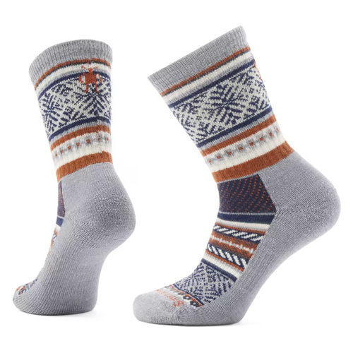 Smartwool Everyday Fair Isle Sweater Crew Socks – Light Gray