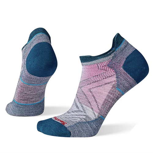 Women's Smartwool Run Zero Cushion Low Ankle Socks – Medium Gray