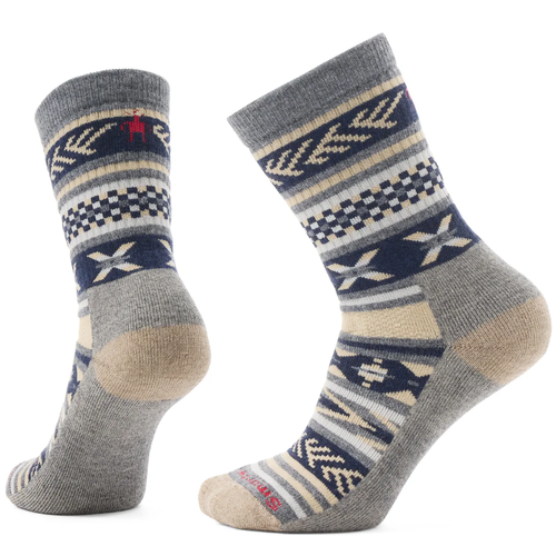 Smartwool Everyday Cozy Cabin Games Crew Socks – Medium Grey