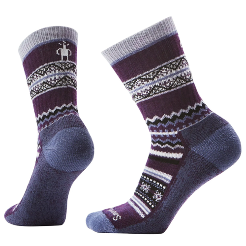 Smartwool Everyday Cozy Snowed In Sweater Crew Socks - Chalk Violet
