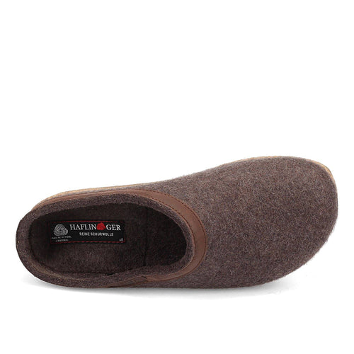 Haflinger GZL Clog - Smokey Brown