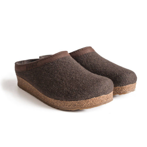 Haflinger GZL Clog - Smokey Brown