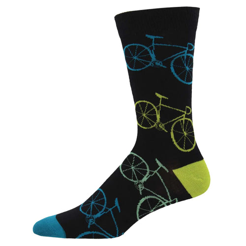 Men's Socksmith Fixie Bicycle Bamboo Socks – Black