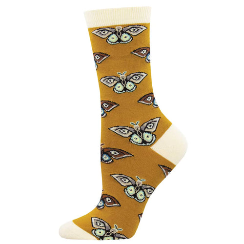 Women's Socksmith Vintage Moths Bamboo Socks – Gold