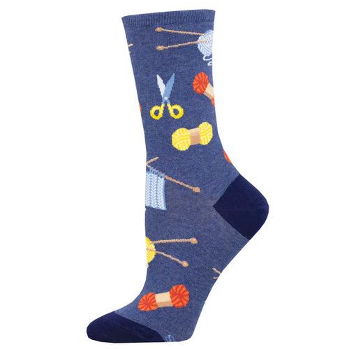 Women's Socksmith Sew Knit Crew Socks – Blue Heather