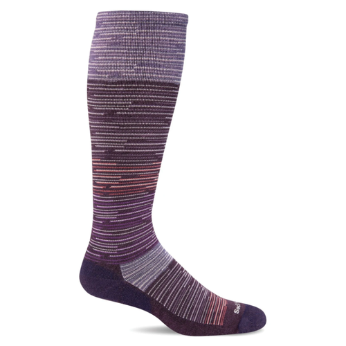 Women's Sockwell Good Vibes Moderate Graduated Compression Socks – Blackberry