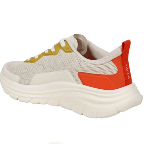 Women's Vionic Walk Max - Cream/Tangerine Tango