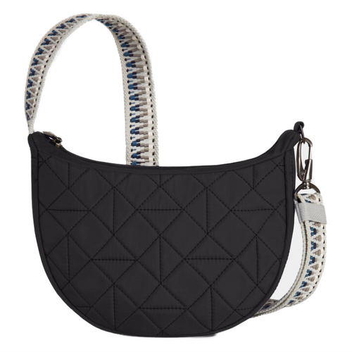 Travelon Boho Crescent Crossbody - Black