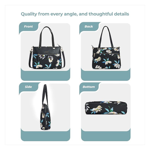 Travelon Addison Tote - Midnight Floral