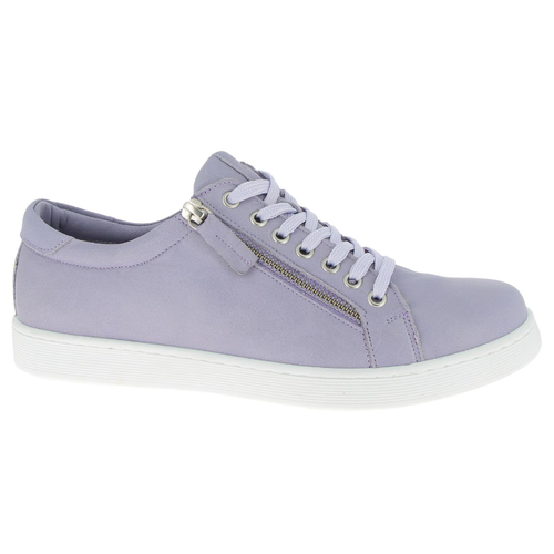 Women's Andrea Conti Low Zip Sneak - Lavender Grey