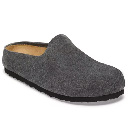 Women's Birkenstock Amsterdam Wrapped - Charcoal Suede
