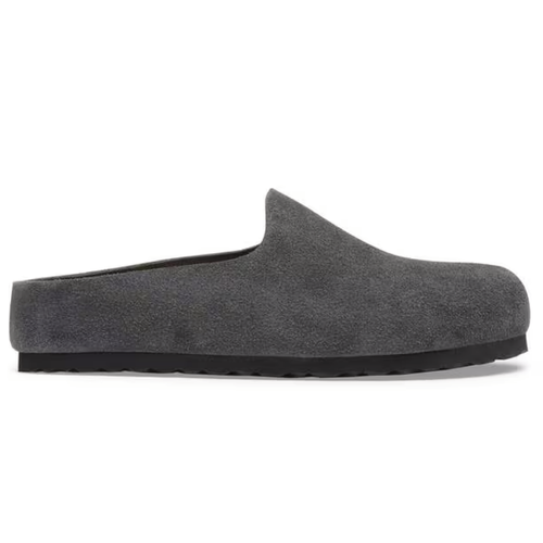 Women's Birkenstock Amsterdam Wrapped - Charcoal Suede