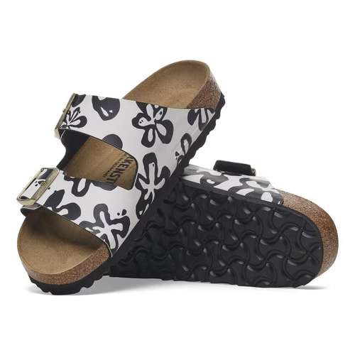 Women's Birkenstock Arizona - Blooms White/Black
