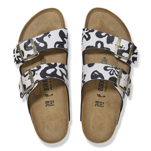 Women's Birkenstock Arizona - Blooms White/Black