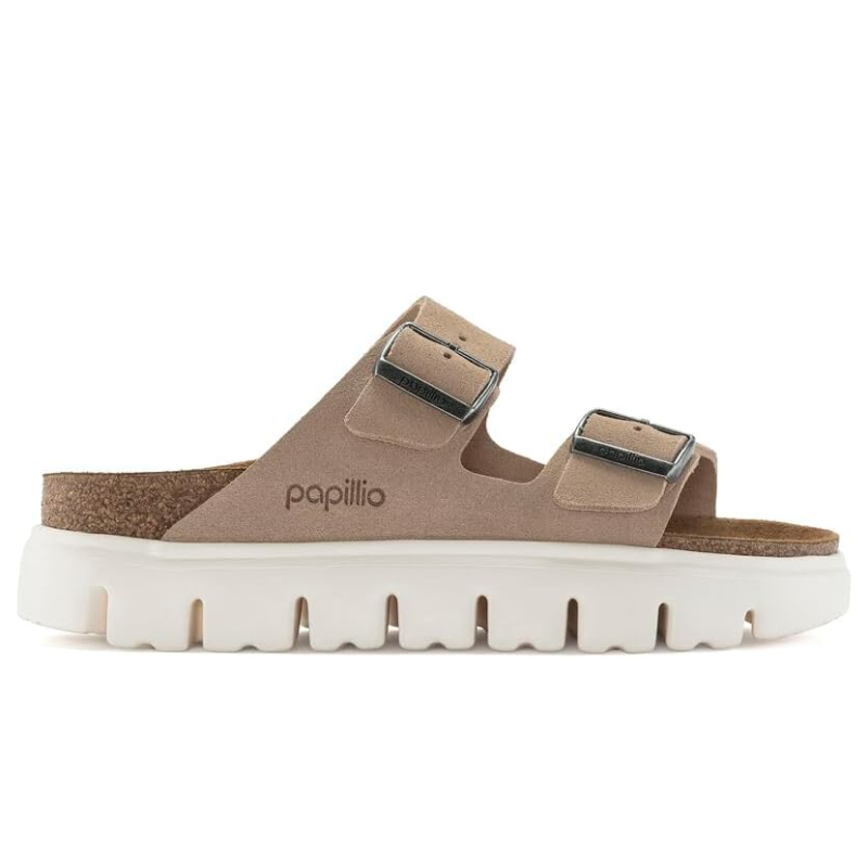 Women's Papillio® by Birkenstock Arizona Chunky – Warm Sand Suede Women's Papillio® by Birkenstock Arizona Chunky – Warm Sand Suede