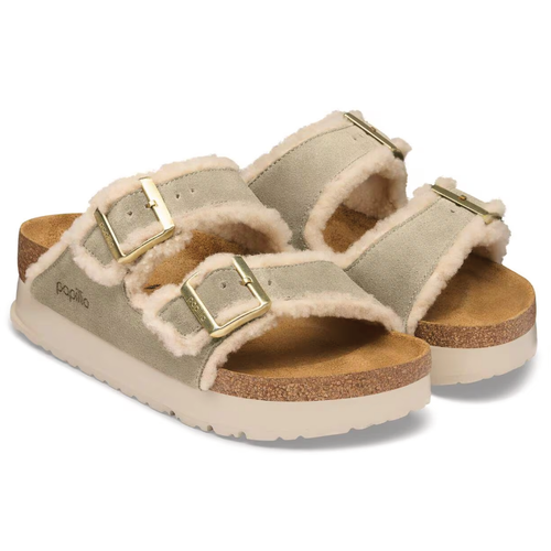 Women's Birkenstock Arizona Flex Platform - Teddy Edge