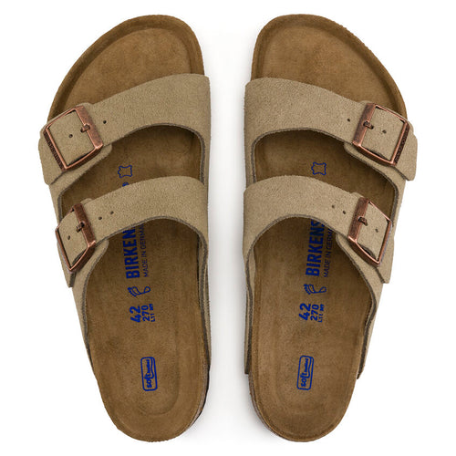 Women's Birkenstock Arizona Soft Footbed – Taupe Suede