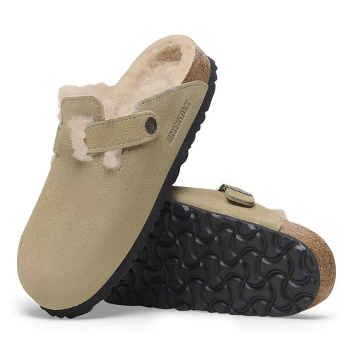Women’s Birkenstock Boston Shearling – Taupe