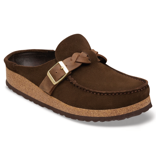 Women’s Birkenstock Buckley Braided – Carafe Suede