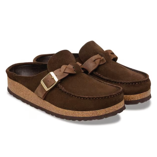 Women’s Birkenstock Buckley Braided – Carafe Suede
