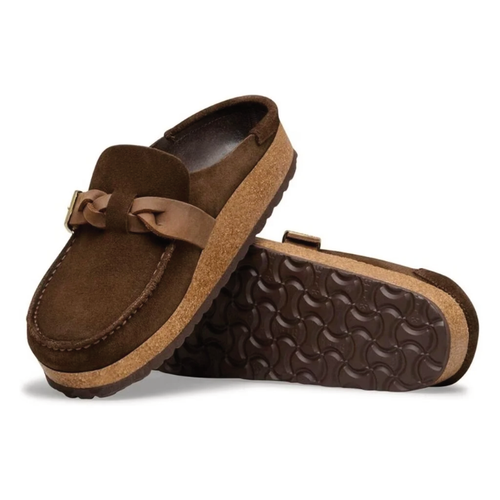 Women’s Birkenstock Buckley Braided – Carafe Suede