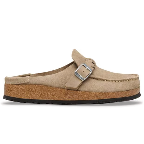 Women’s Birkenstock Buckley Braided – Taupe Suede