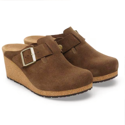 Women's Birkenstock Fanny - Dark Tea Suede