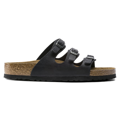 Women’s Birkenstock Florida Soft Footbed – Black Oiled Leather