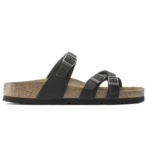 Women's Birkenstock Franca - Black Oiled Leather