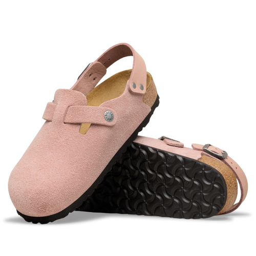 Women's Birkenstock Tokio - Pink Clay Suede