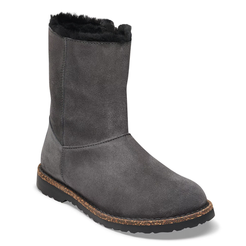 Women’s Birkenstock Uppsala Zip Shearling – Charcoal/Black