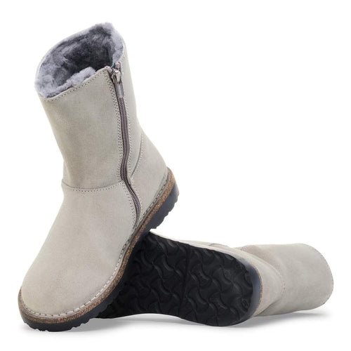 Women’s Birkenstock Uppsala Zip Shearling – Stone Coin Suede