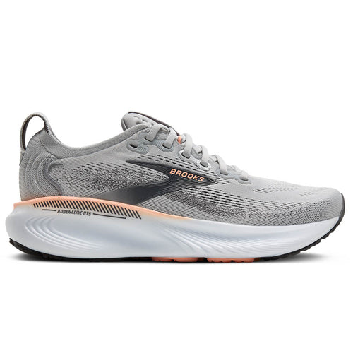 Women's Brooks Adrenaline GTS 25 - Grey/Blackened Pearl/Coral
