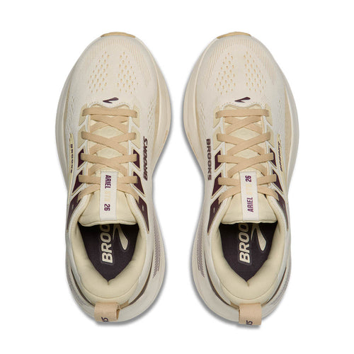 Women's Brooks Ariel GTS 26 - Coconut/Sand/Potent Purple